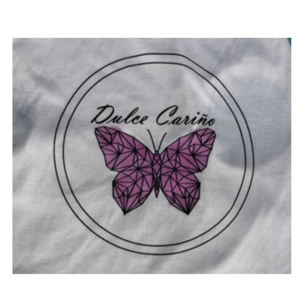 Pet shirt with butterfly print in different colors. It changes color in sunlight